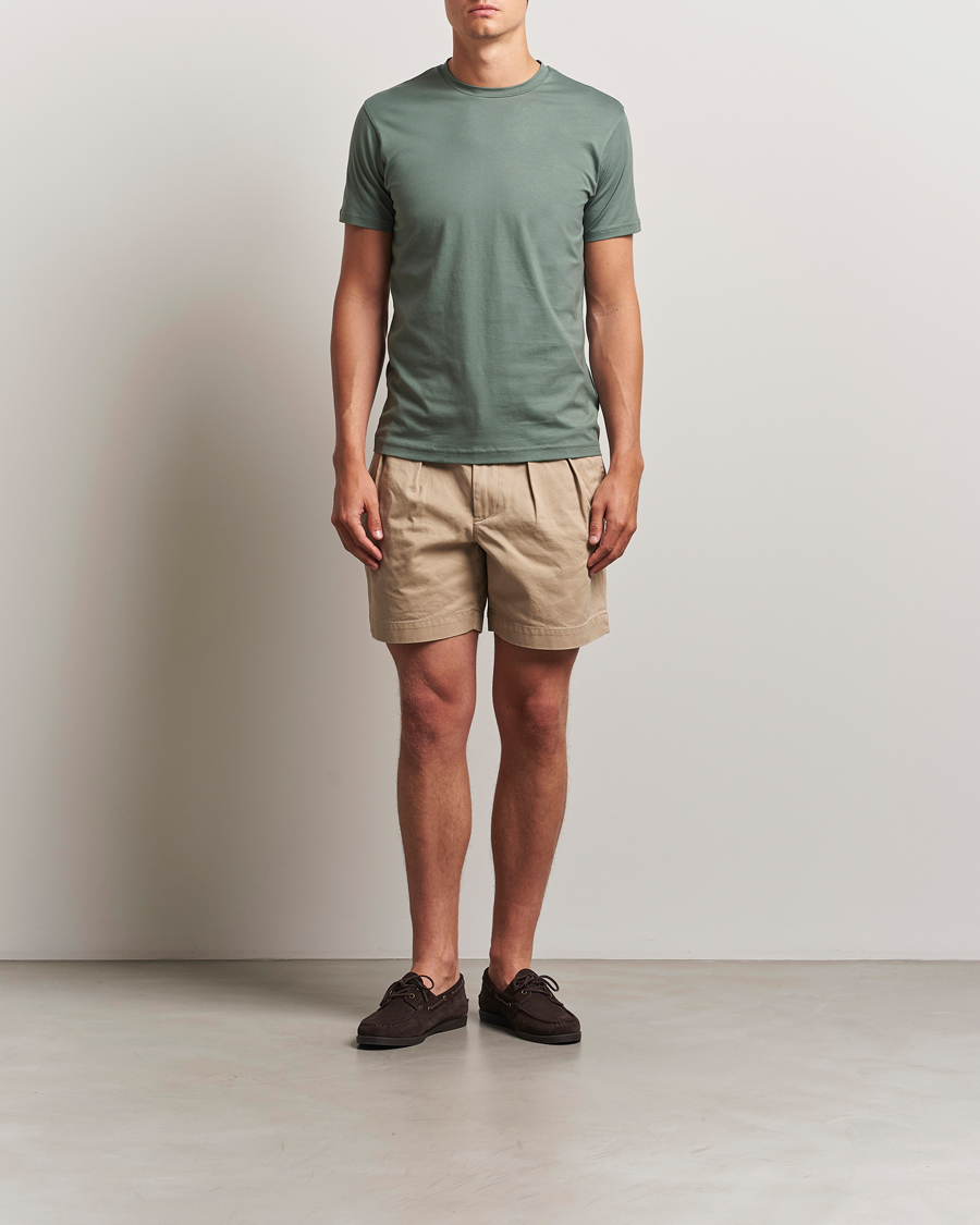 Homme | T-shirts | Sunspel | Riviera Midweight T-Shirt Dusk Green