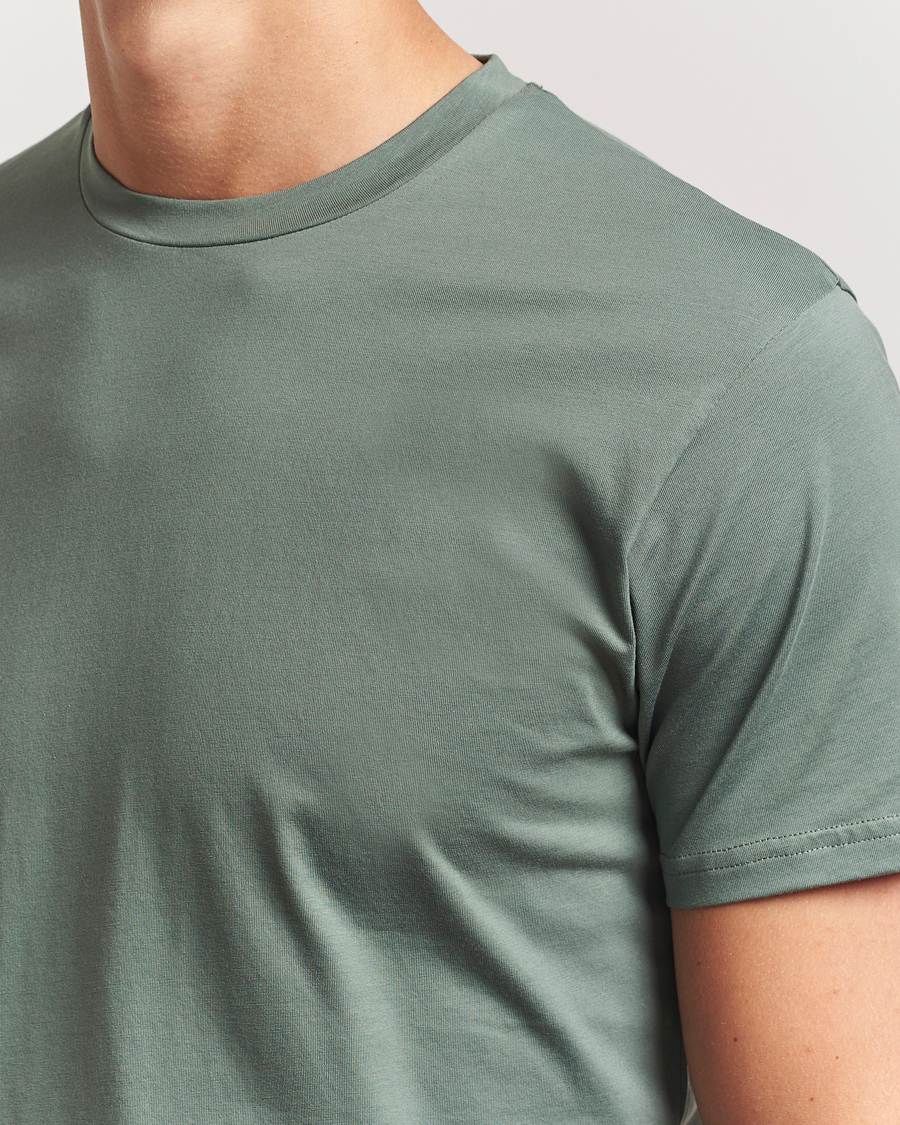 Homme | T-shirts | Sunspel | Riviera Midweight T-Shirt Dusk Green