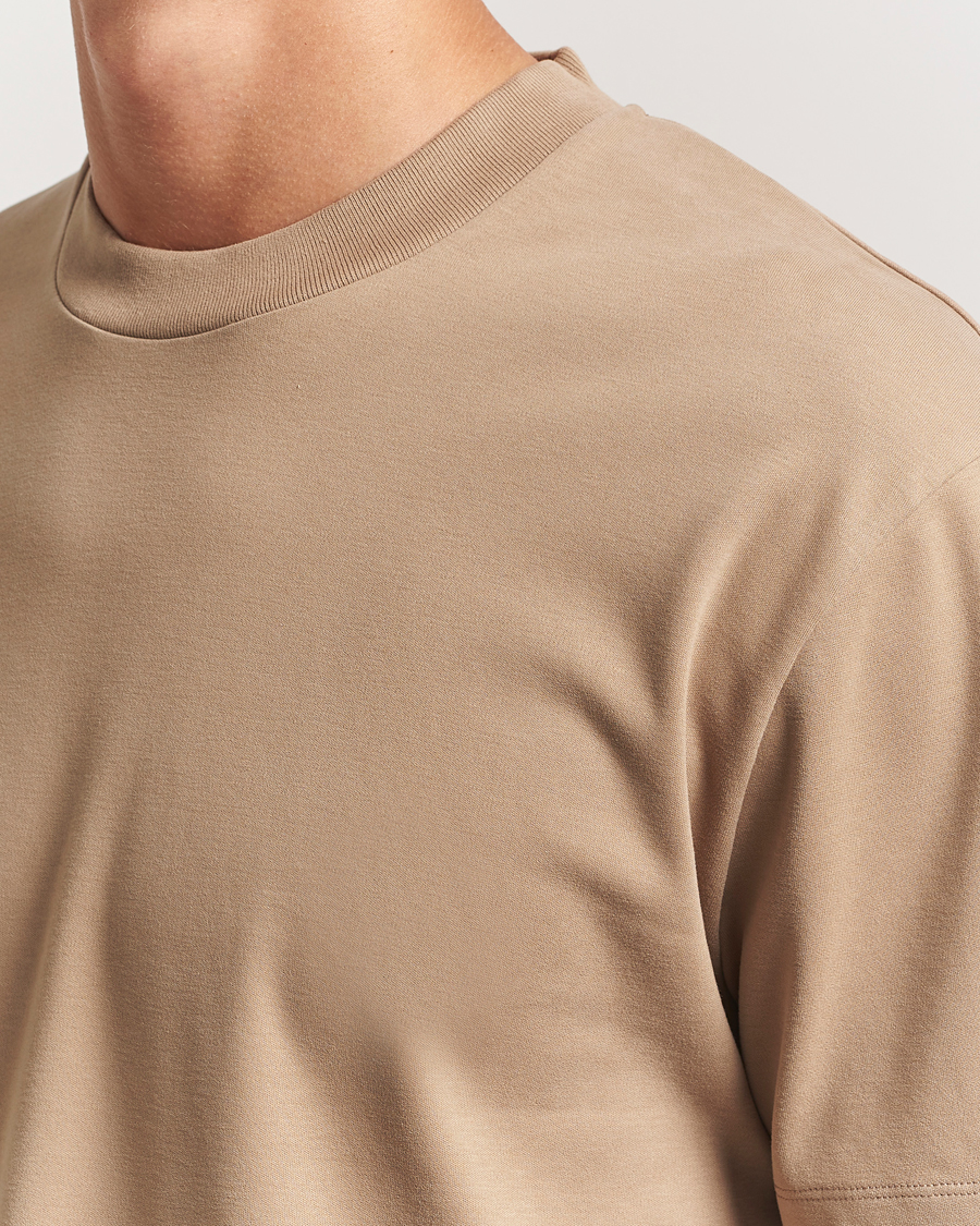 Homme | T-shirts | Sunspel | Heavy Weight Supima Cotton T-Shirt Dune