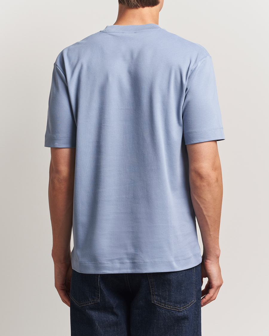 Homme | T-shirts | Sunspel | Heavy Weight Supima Cotton T-Shirt Vintage Blue