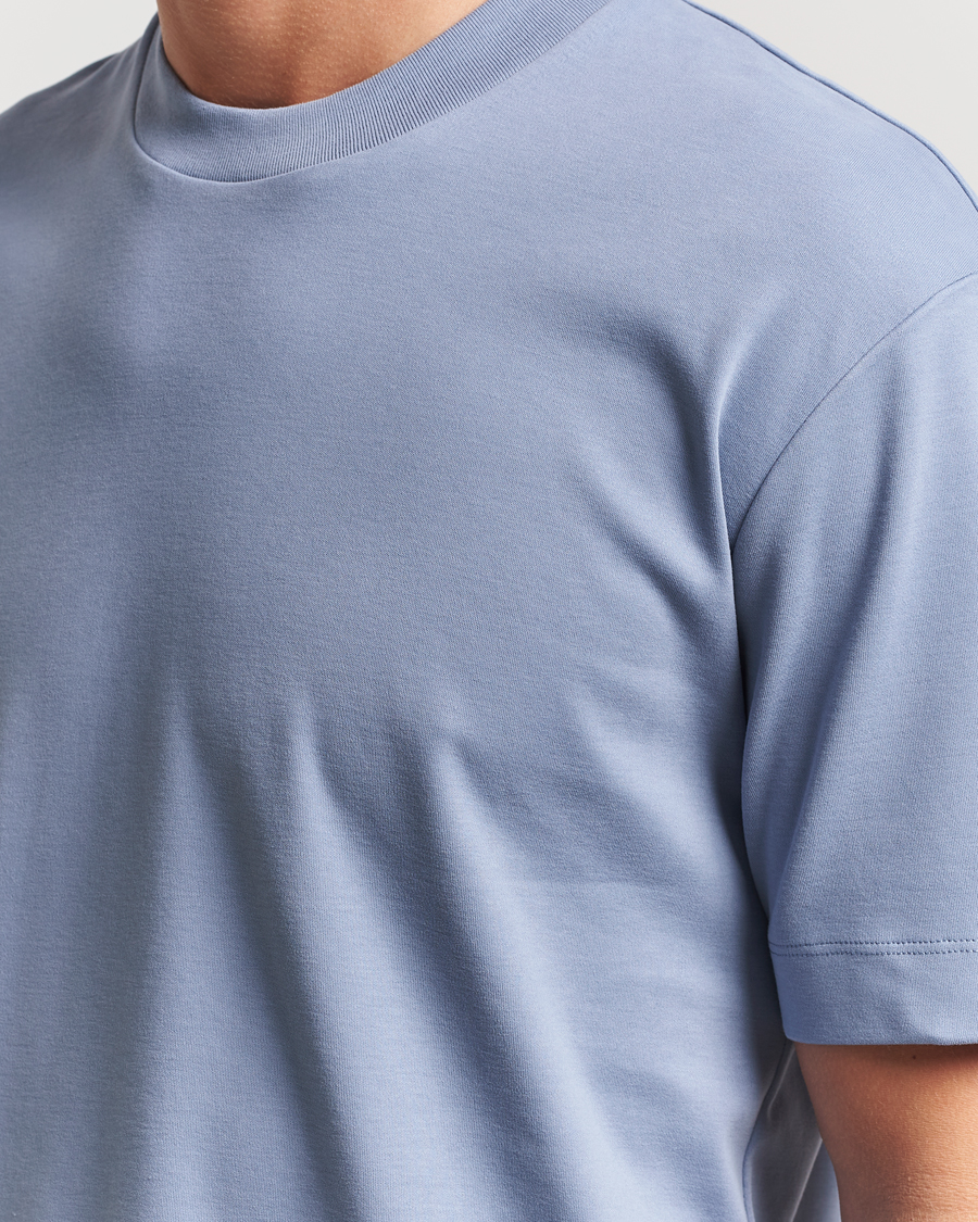 Homme | T-shirts | Sunspel | Heavy Weight Supima Cotton T-Shirt Vintage Blue