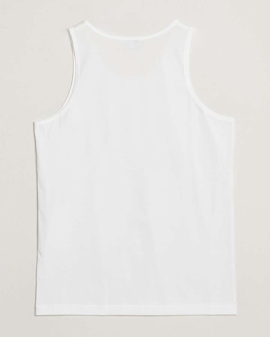 Homme | T-shirts | Sunspel | Superfine Cotton Underwear Vest White