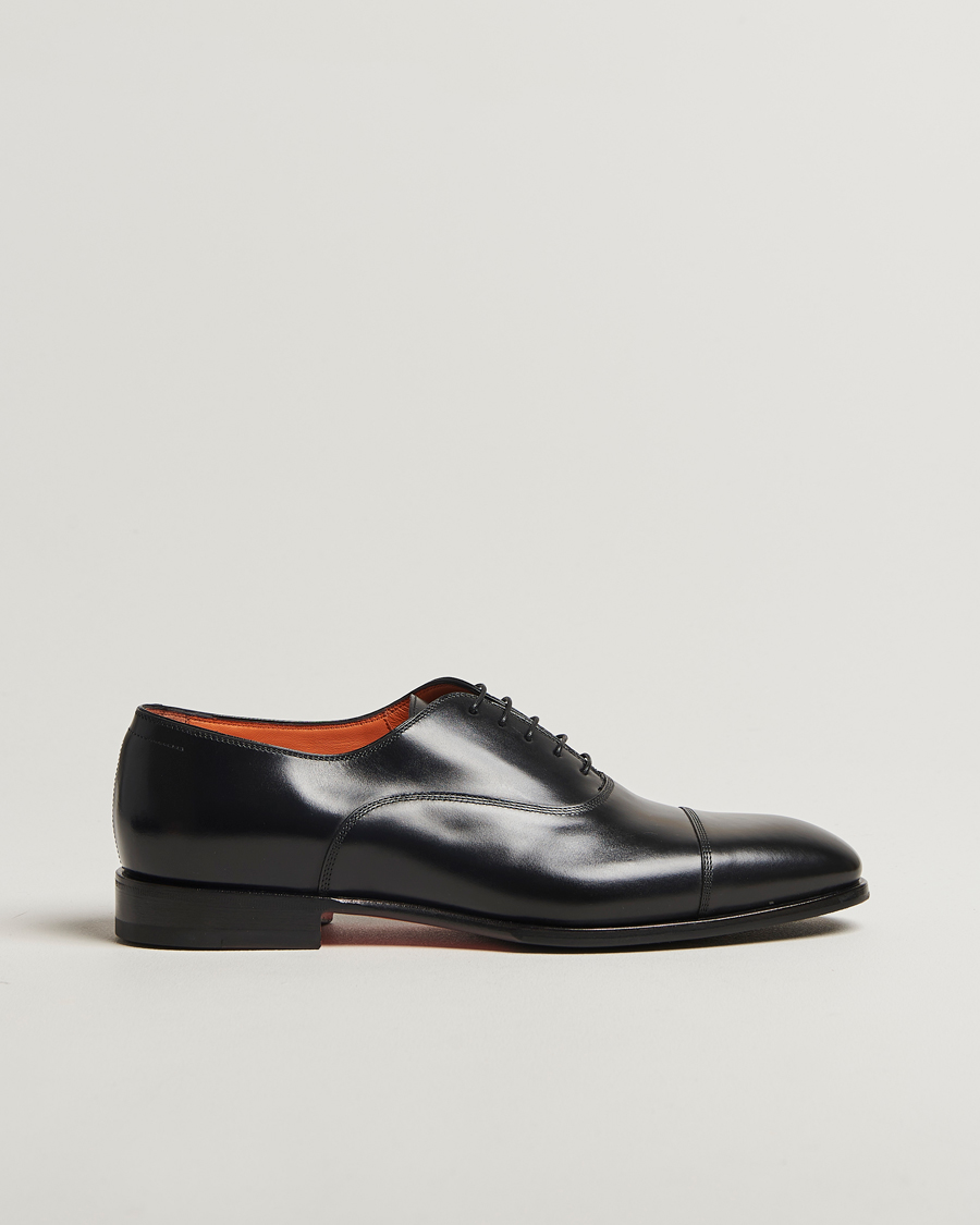 Homme | Chaussures Oxford | Santoni | Adrian Oxford Black Calf