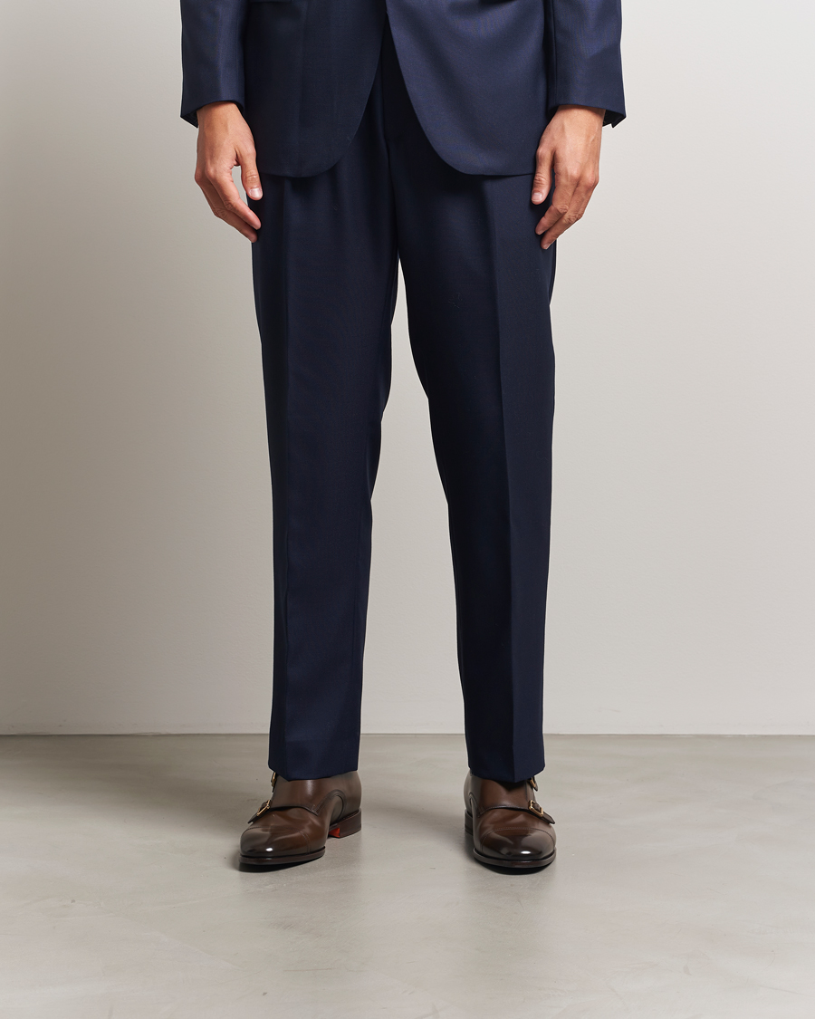 Homme | Chaussures À Boucles | Santoni | Adrian Double Monk Dark Brown Calf