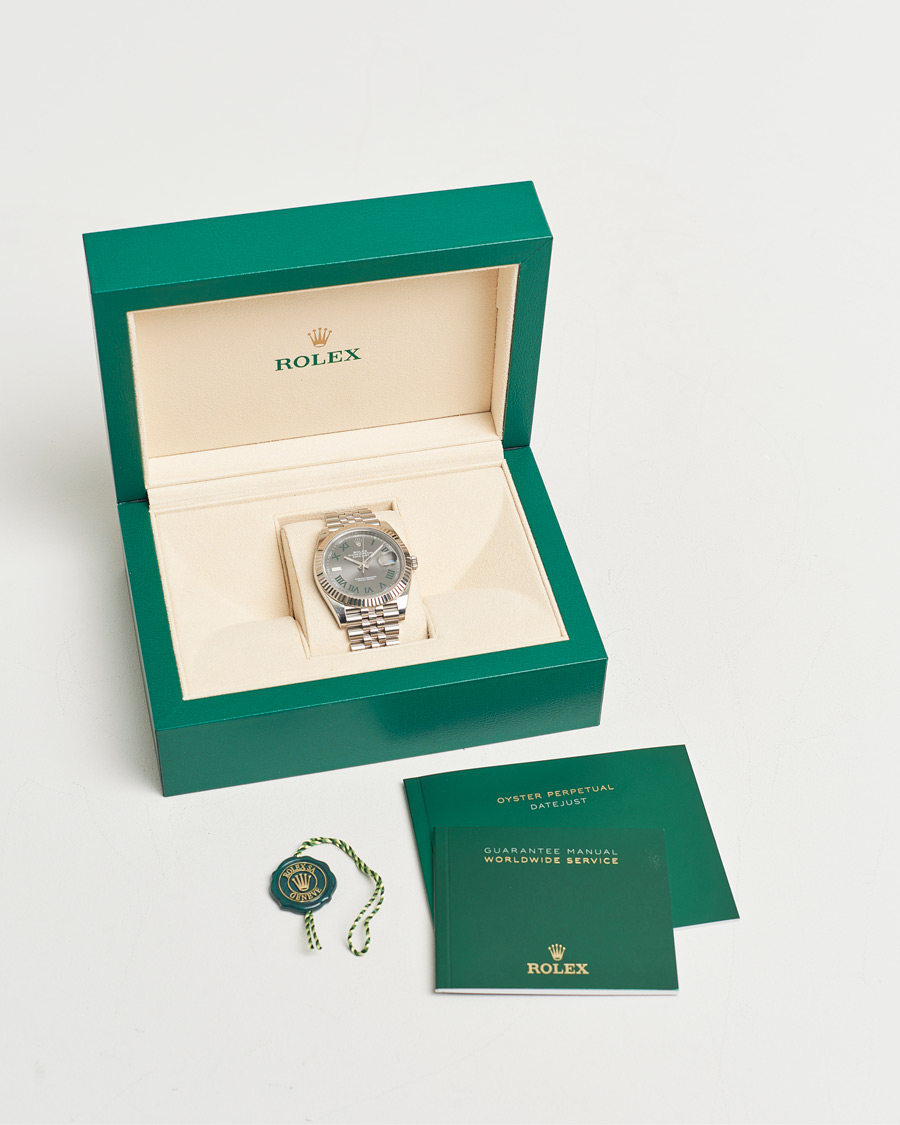 Homme | Rolex Pre-Owned Datejust 41mm Wimbledon | Rolex Pre-Owned | Datejust 41mm Wimbledon