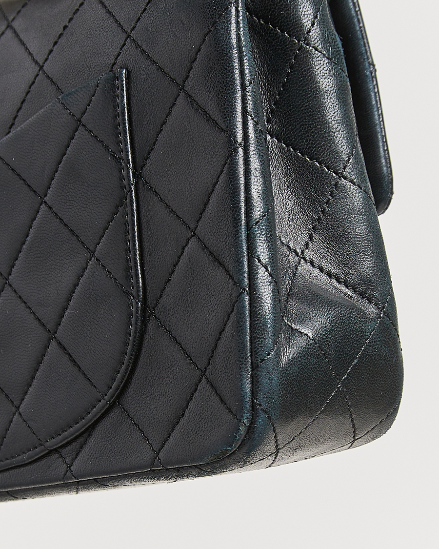 Homme | Chanel Pre-Owned Classic Double Flap Small Lambskin Black | Chanel Pre-Owned | Classic Double Flap Small Lambskin Black