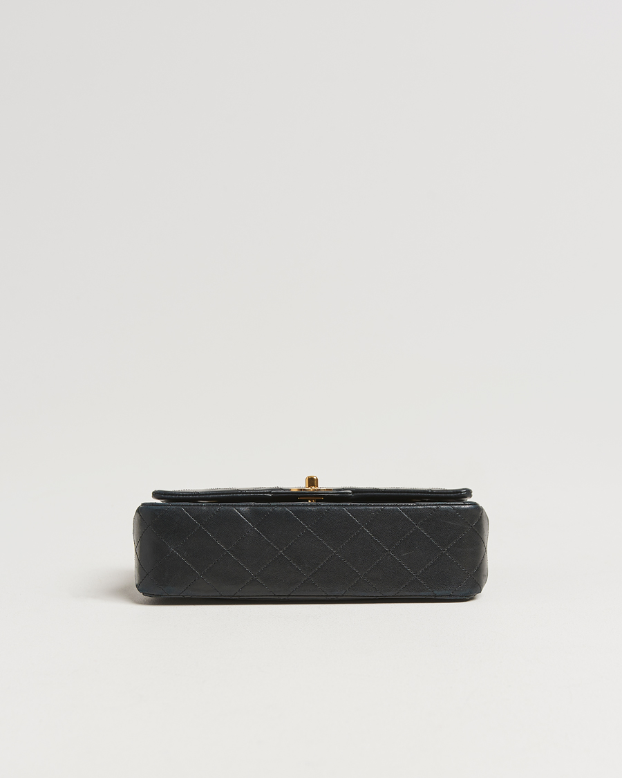 Homme | Chanel Pre-Owned Classic Double Flap Small Lambskin Black | Chanel Pre-Owned | Classic Double Flap Small Lambskin Black