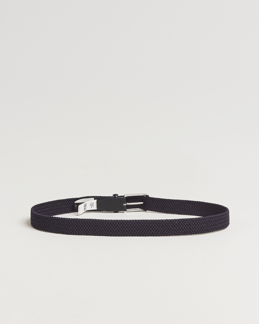 Homme | Ceintures | BOSS BLACK | Clorio Elastic Woven Belt Navy