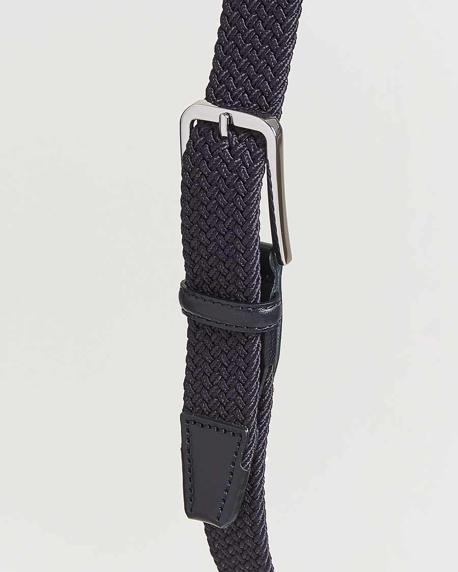 Homme | Ceintures | BOSS BLACK | Clorio Elastic Woven Belt Navy