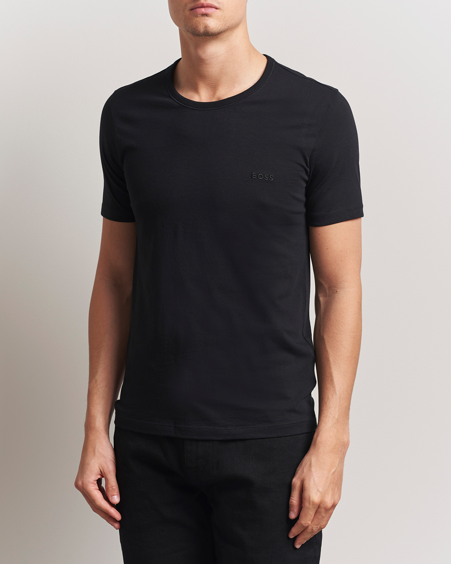 Homme | T-shirts | BOSS BLACK | 3-Pack Crew Neck T-Shirt Black