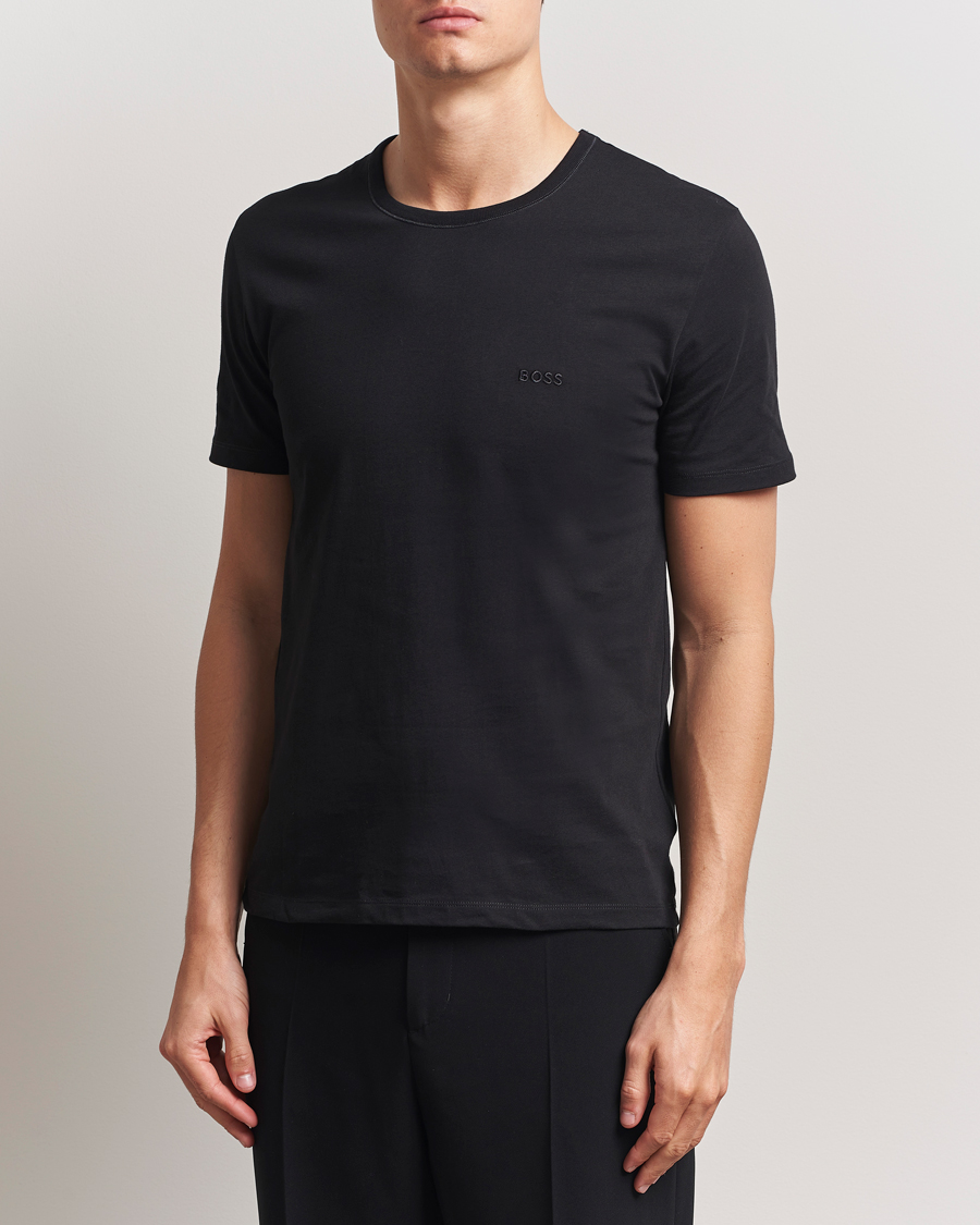 Homme | T-shirts | BOSS BLACK | 3-Pack Crew Neck T-Shirt Black/Blue/Grey