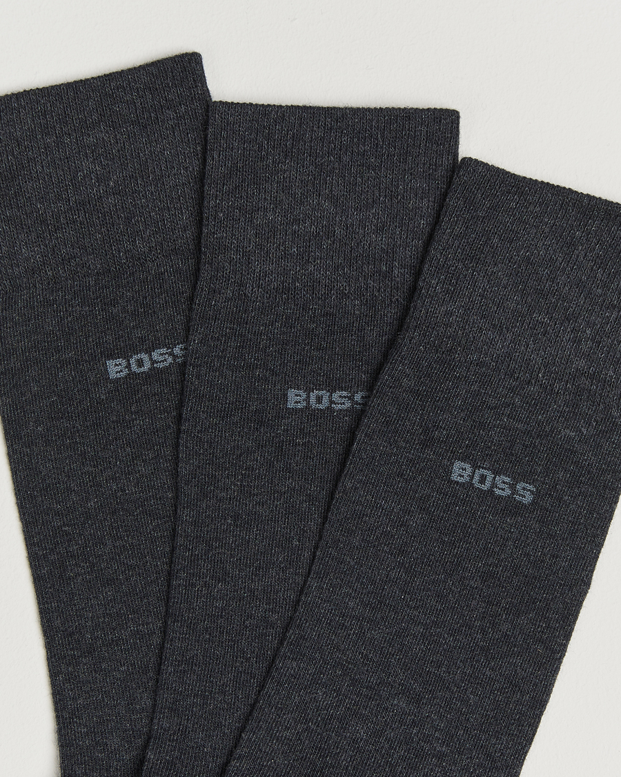 Homme | Sous-Vêtements Et Chaussettes | BOSS BLACK | 3-Pack RS Uni Socks Charcoal