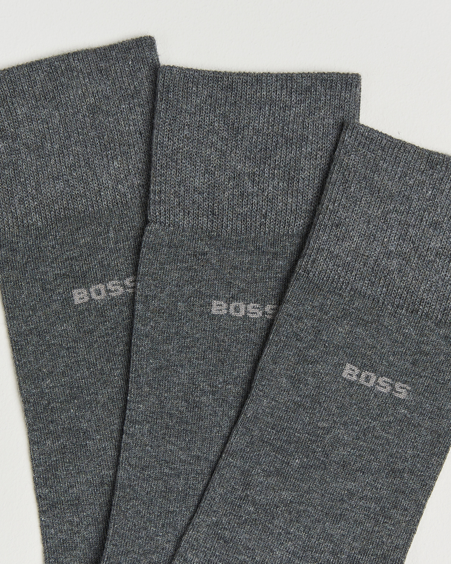 Homme | Sous-Vêtements Et Chaussettes | BOSS BLACK | 3-Pack RS Uni Socks Medium Grey
