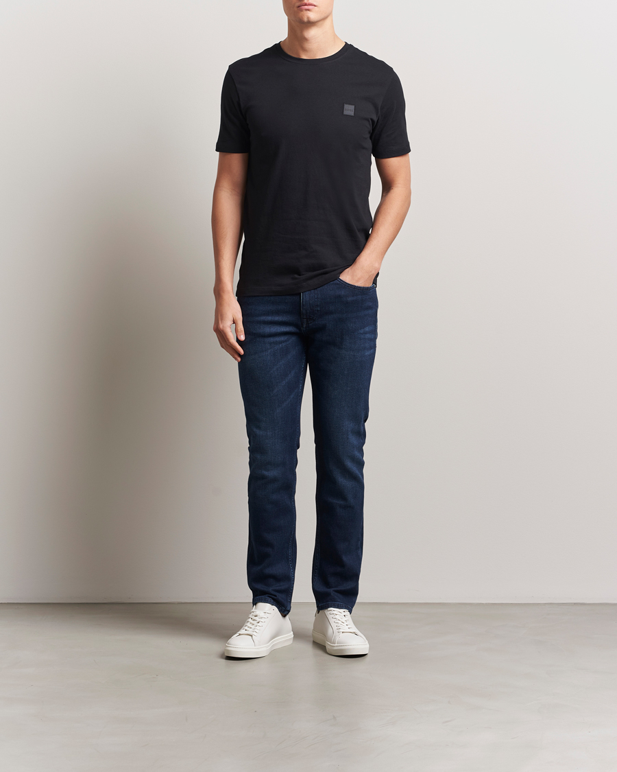 Homme | T-shirts | BOSS ORANGE | Tales Logo Crew Neck T-Shirt Black