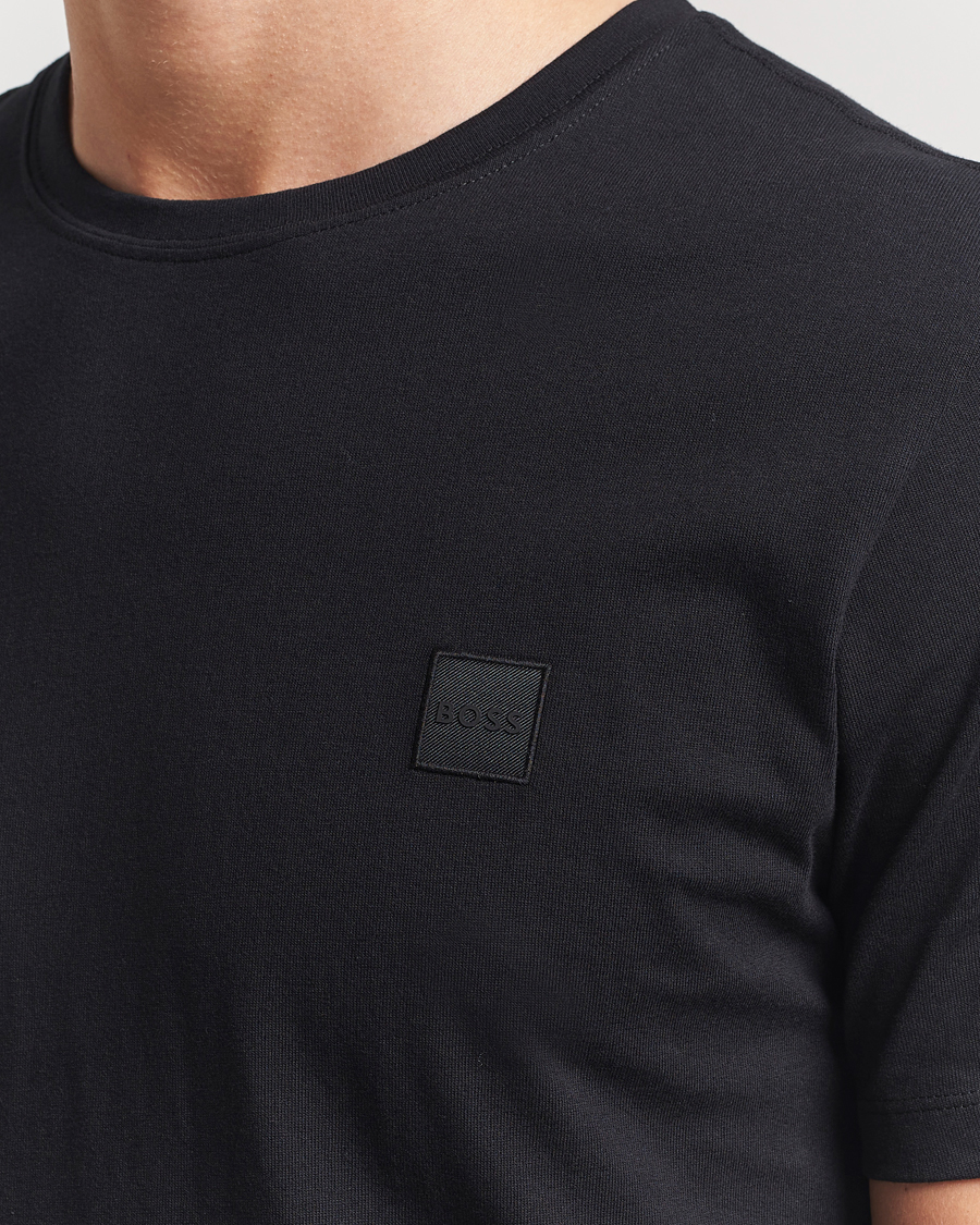 Homme | T-shirts | BOSS ORANGE | Tales Logo Crew Neck T-Shirt Black