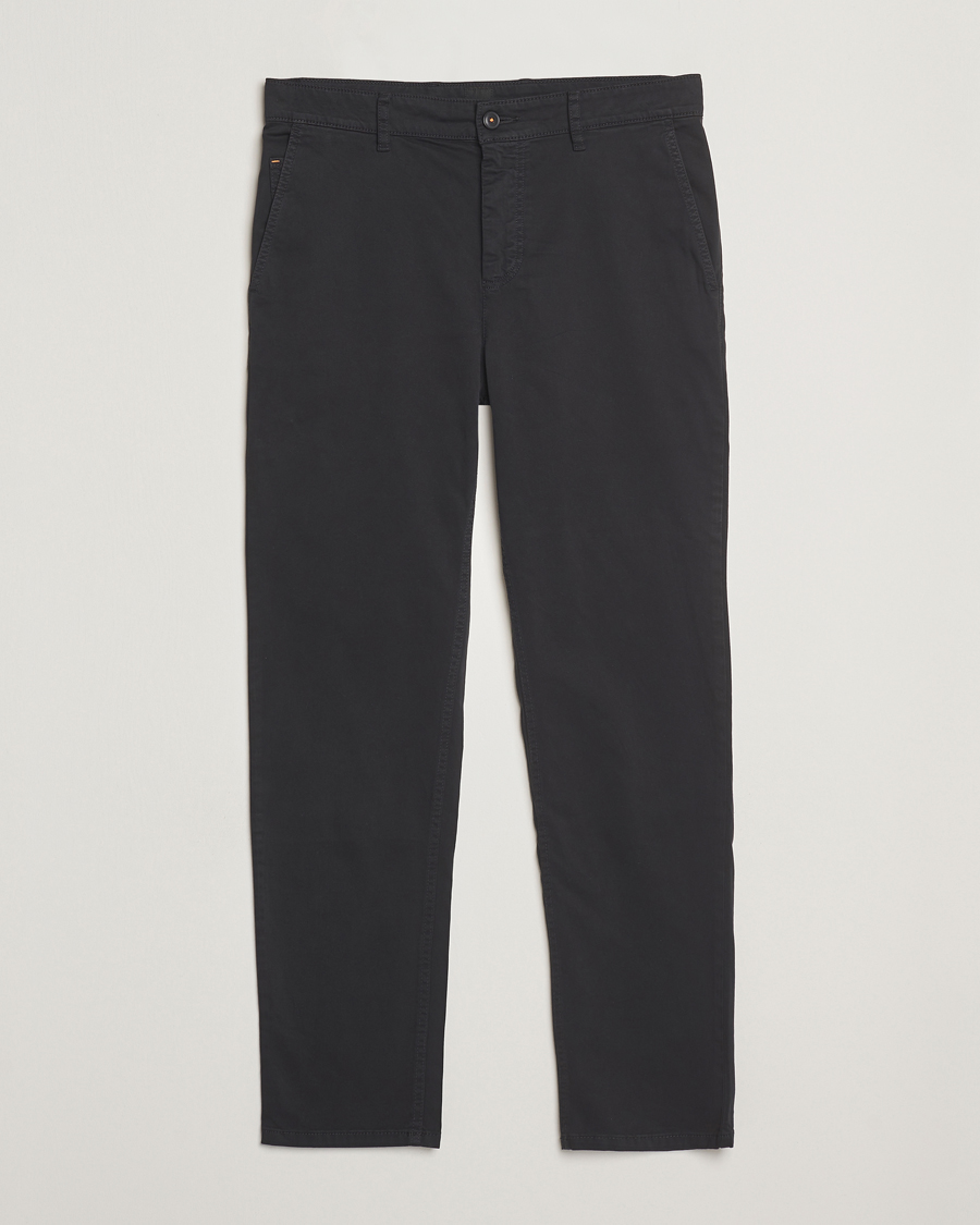 Homme | Pantalons | BOSS ORANGE | Tapered Fit Cotton Chinos Black