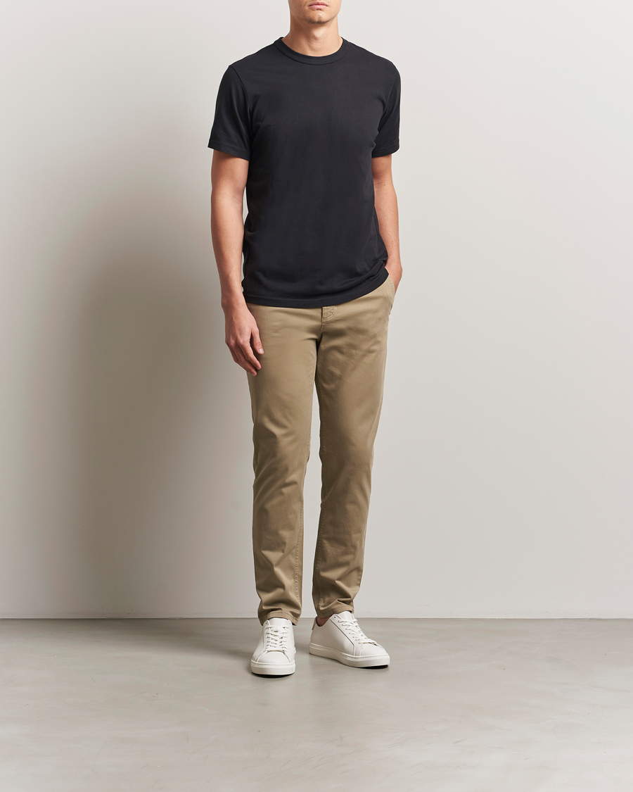 Homme | Pantalons | BOSS ORANGE | Tapered Fit Cotton Chinos Beige