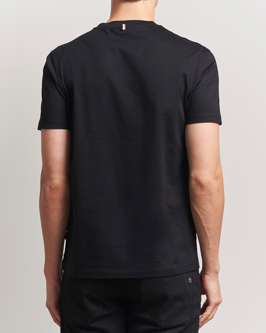 Homme | T-shirts | BOSS BLACK | Tessler Mercerized Crew Neck T-Shirt Black