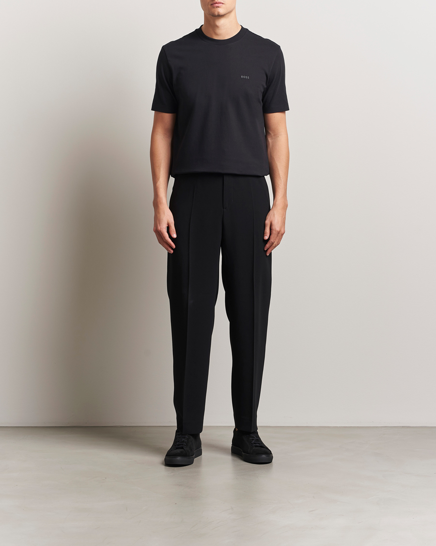Homme | T-shirts | BOSS BLACK | Thompson Crew Neck T-Shirt Black