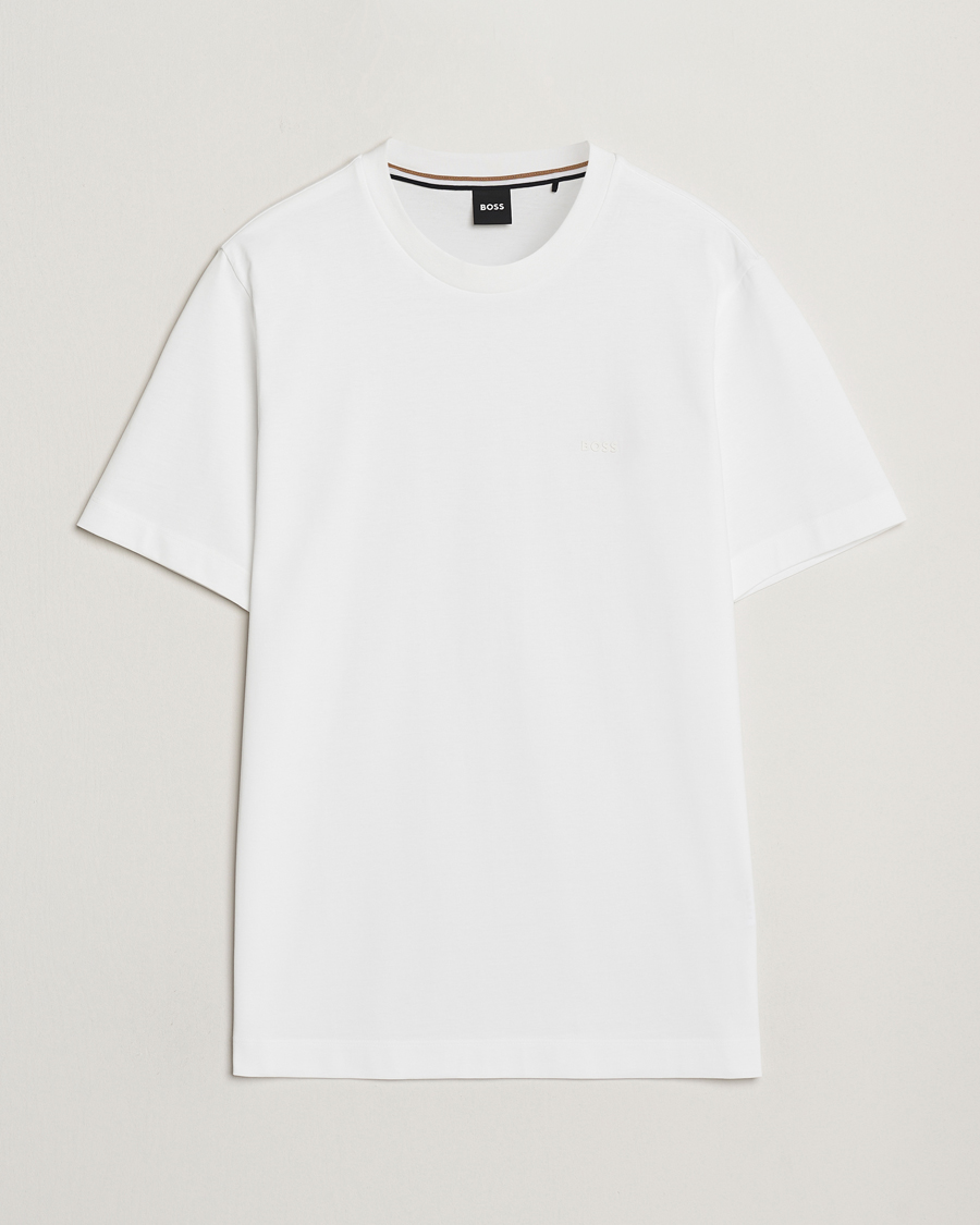 Homme | T-shirts | BOSS BLACK | Thompson Crew Neck T-Shirt White