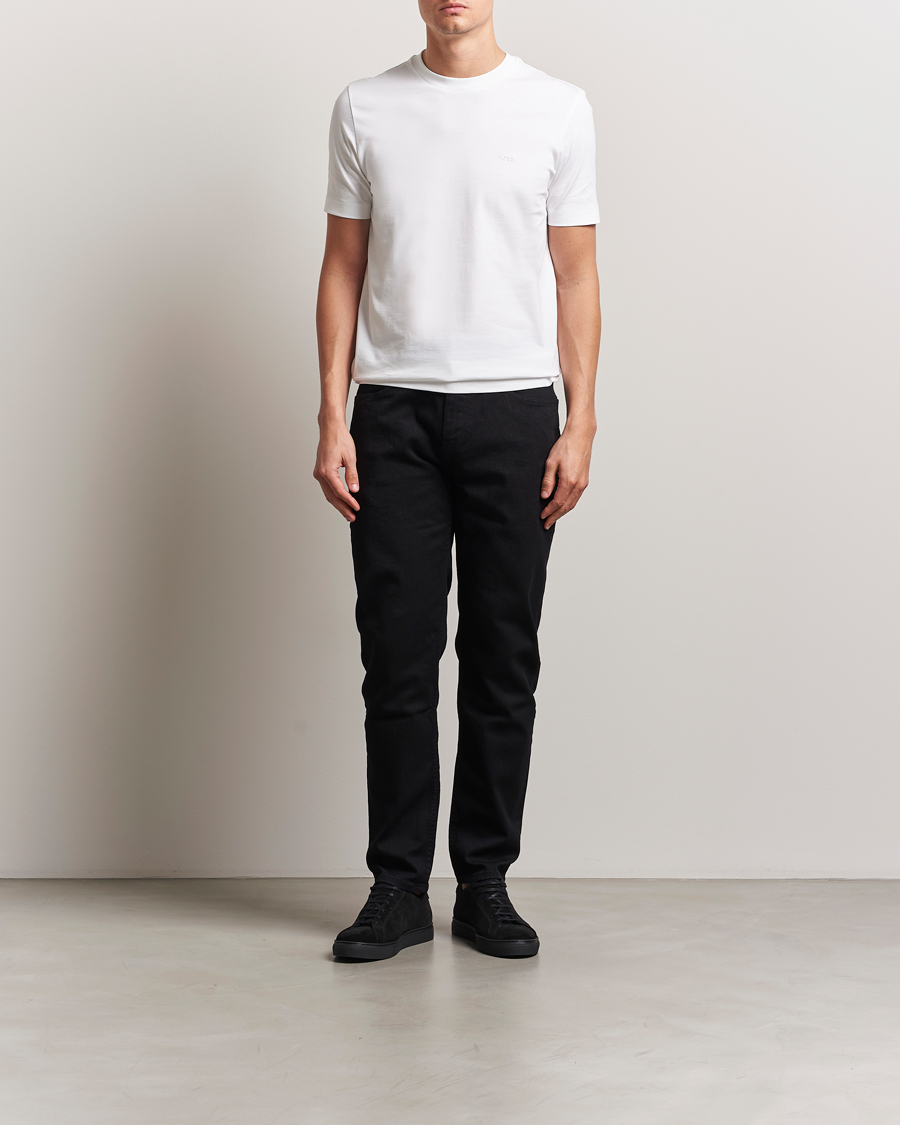 Homme | T-shirts | BOSS BLACK | Thompson Crew Neck T-Shirt White