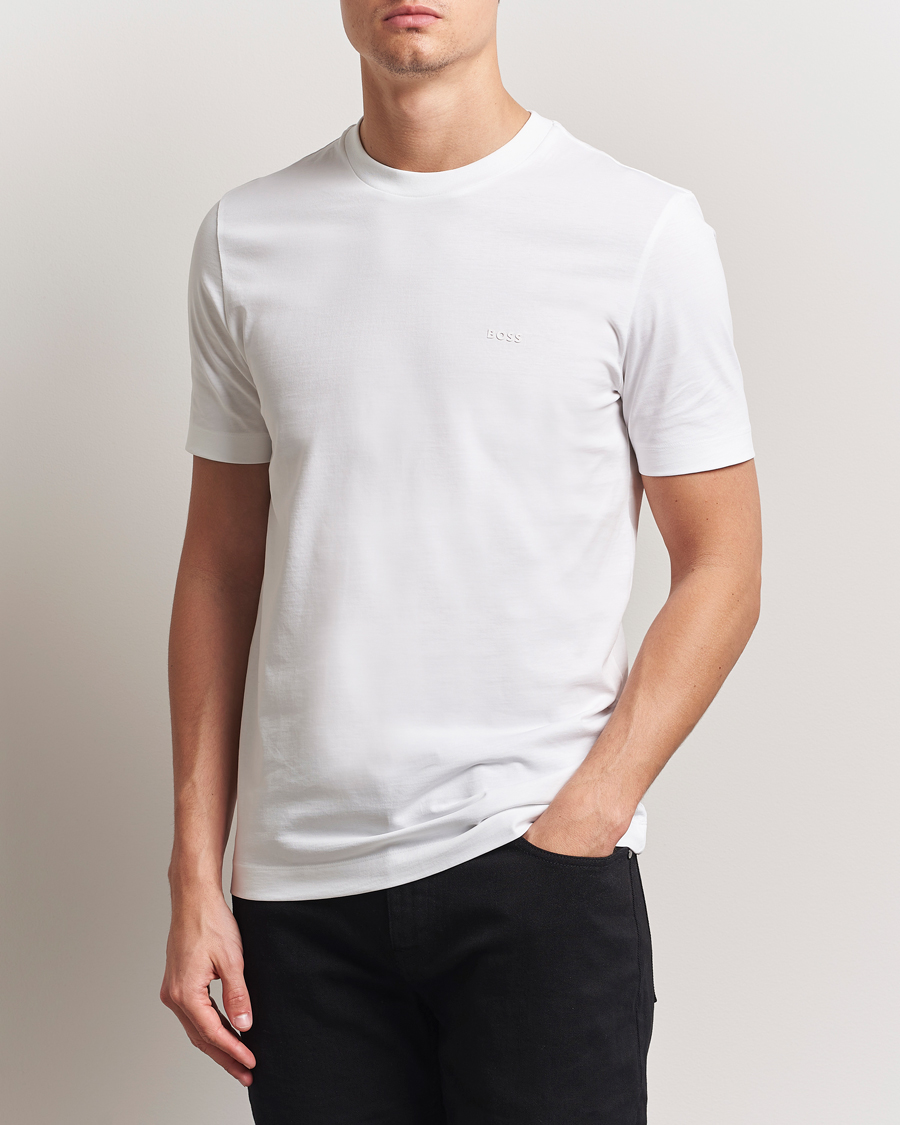 Homme | T-shirts | BOSS BLACK | Thompson Crew Neck T-Shirt White