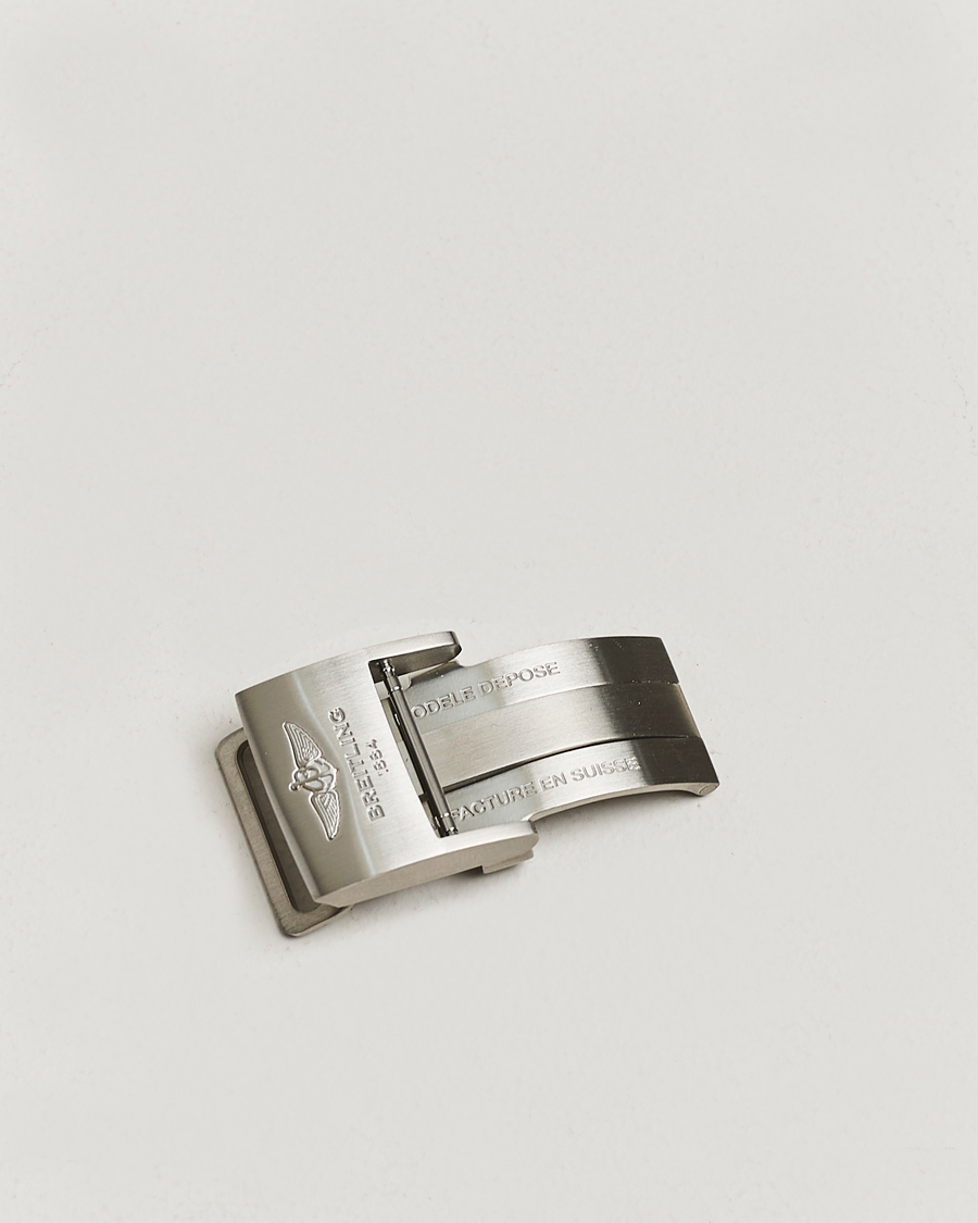 Homme | Pre-owned Accessoires | Breitling Pre-Owned | Breitling Deployment Clasp - 2 Leather 22mm