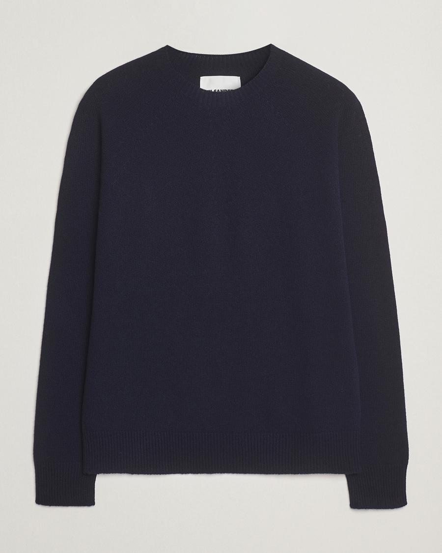 Homme | Pulls Et Tricots | Jil Sander | Wool/Cashmere Round Neck Sweater Navy