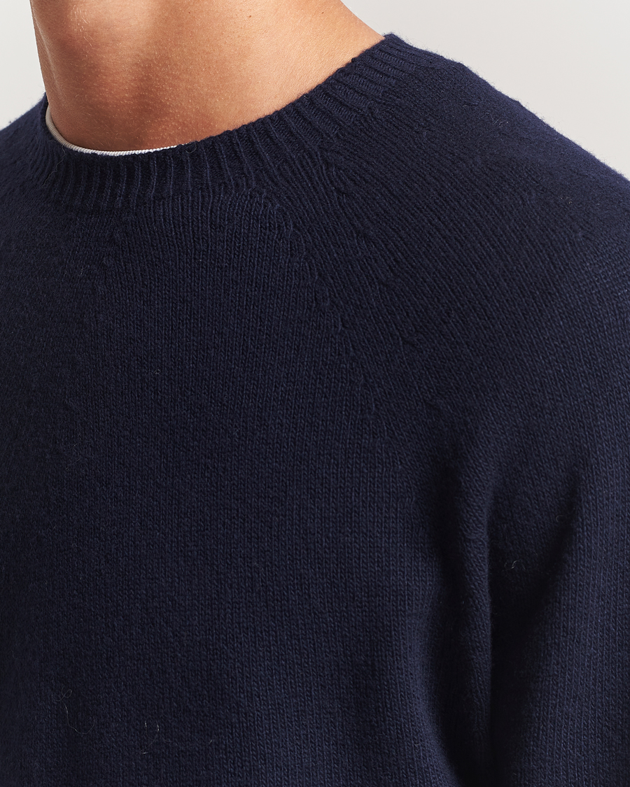 Homme | Pulls Et Tricots | Jil Sander | Wool/Cashmere Round Neck Sweater Navy