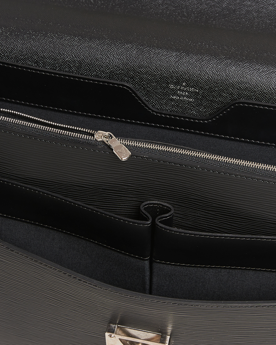 Homme | Louis Vuitton Pre-Owned Robusto Briefcase Black | Louis Vuitton Pre-Owned | Robusto Briefcase Black