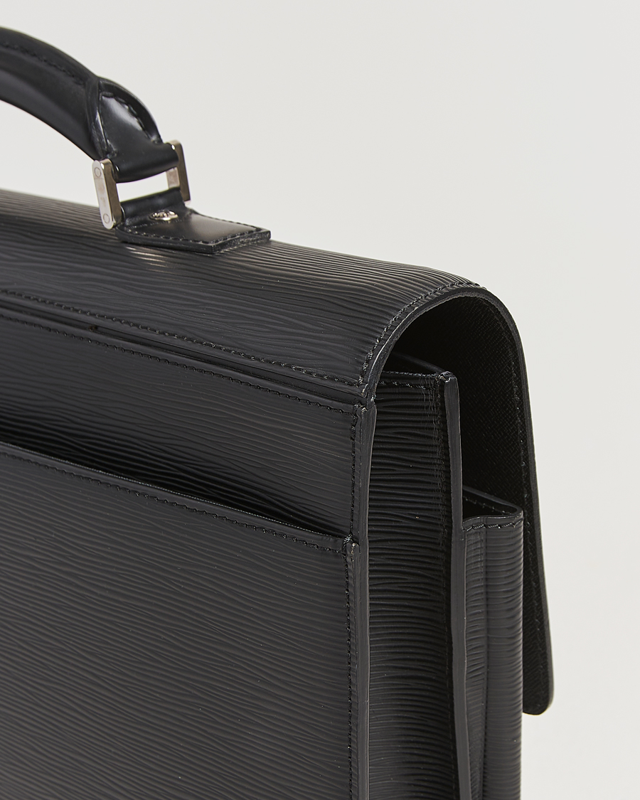 Homme | Louis Vuitton Pre-Owned Robusto Briefcase Black | Louis Vuitton Pre-Owned | Robusto Briefcase Black