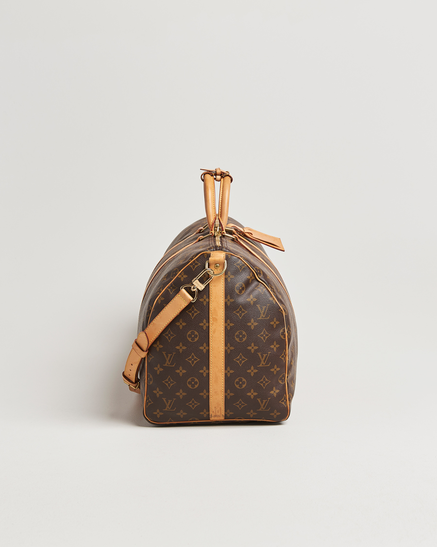 Homme | Louis Vuitton Pre-Owned Keepall Bandoulière 55 Monogram | Louis Vuitton Pre-Owned | Keepall Bandoulière 55 Monogram