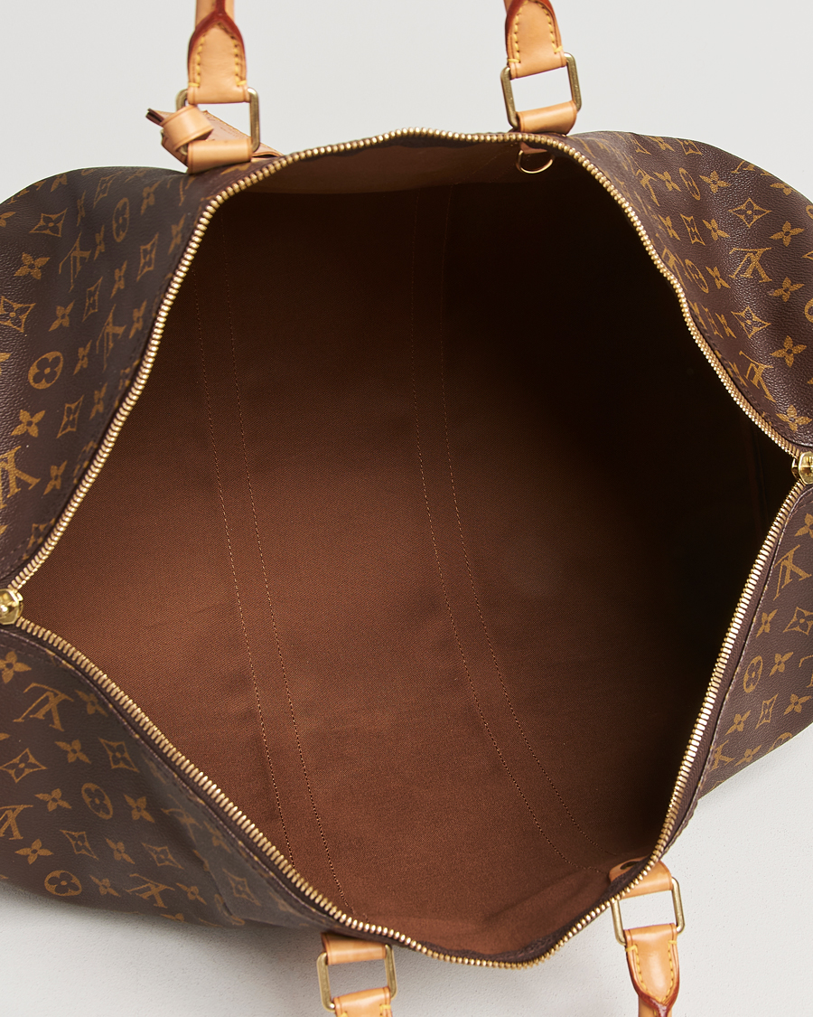 Homme | Louis Vuitton Pre-Owned Keepall Bandoulière 55 Monogram | Louis Vuitton Pre-Owned | Keepall Bandoulière 55 Monogram