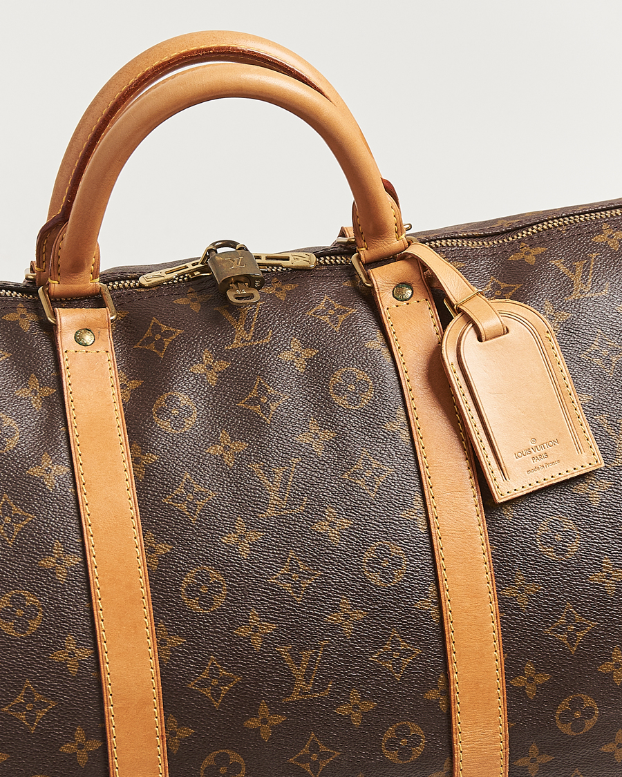 Homme | Louis Vuitton Pre-Owned Keepall Bandoulière 60 Monogram | Louis Vuitton Pre-Owned | Keepall Bandoulière 60 Monogram
