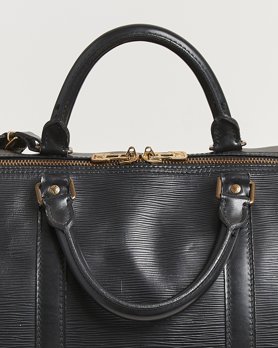 Homme | Louis Vuitton Pre-Owned Keepall 60 Epi Leather Black | Louis Vuitton Pre-Owned | Keepall 60 Epi Leather Black