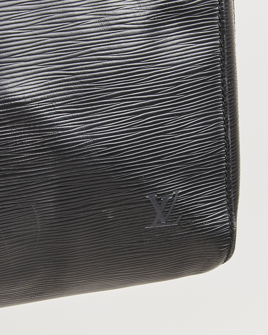 Homme | Louis Vuitton Pre-Owned Keepall 60 Epi Leather Black | Louis Vuitton Pre-Owned | Keepall 60 Epi Leather Black