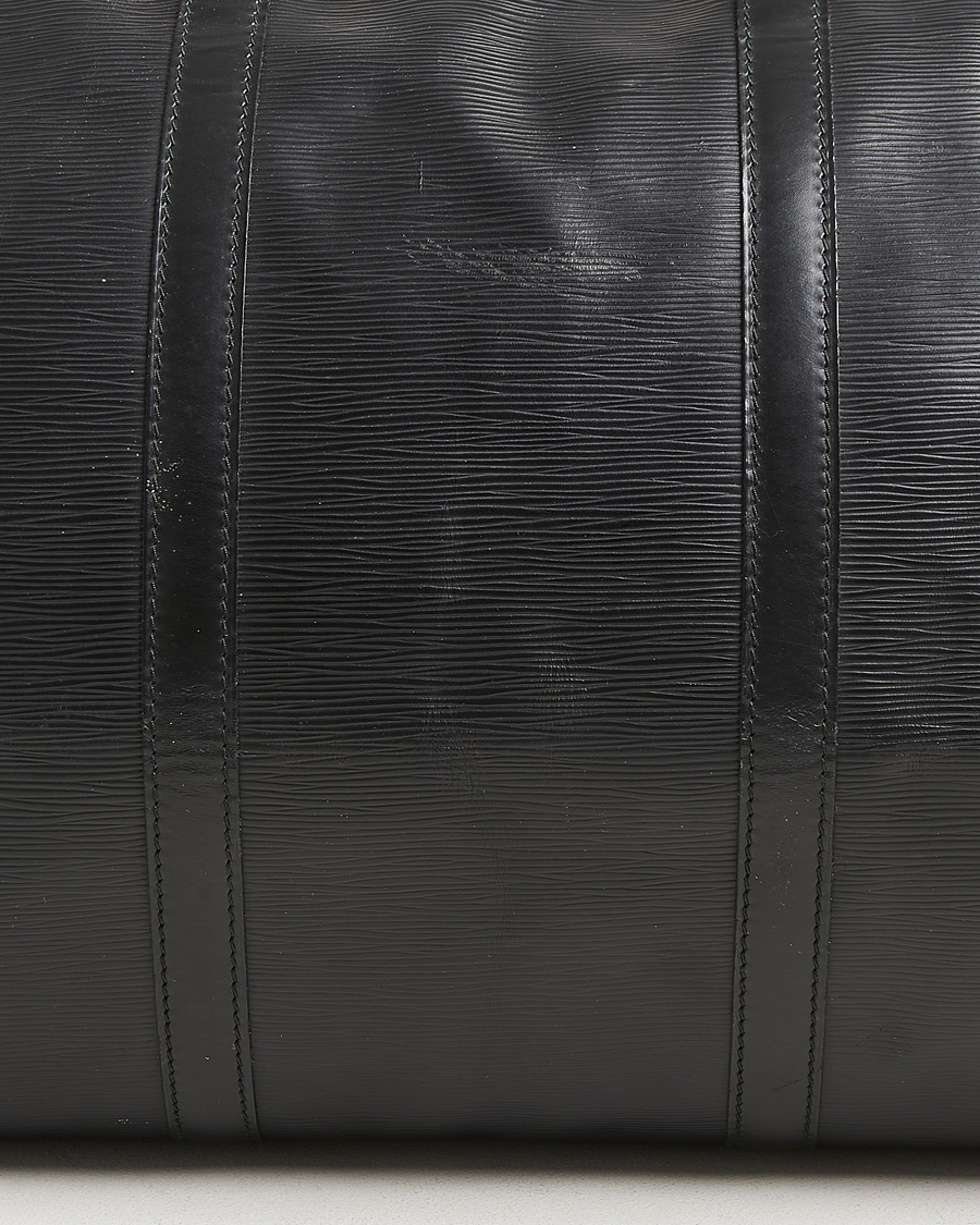 Homme | Louis Vuitton Pre-Owned Keepall 60 Epi Leather Black | Louis Vuitton Pre-Owned | Keepall 60 Epi Leather Black