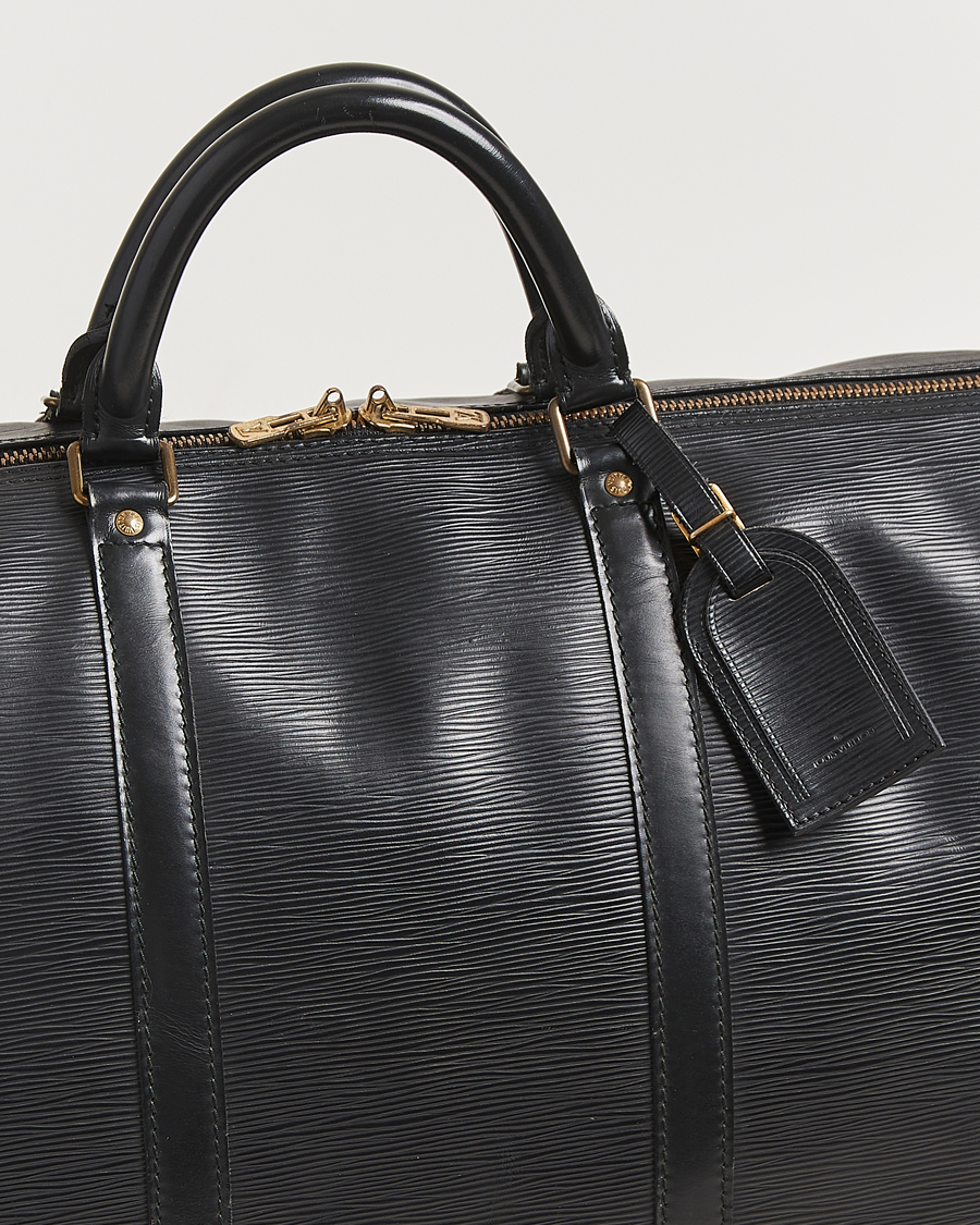 Homme | Louis Vuitton Pre-Owned Keepall 60 Epi Leather Black | Louis Vuitton Pre-Owned | Keepall 60 Epi Leather Black