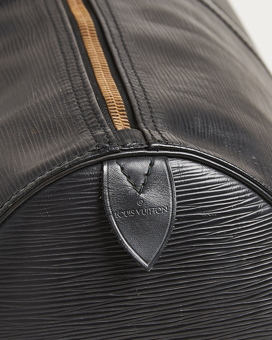 Homme | Louis Vuitton Pre-Owned Keepall 60 Epi Leather Black | Louis Vuitton Pre-Owned | Keepall 60 Epi Leather Black