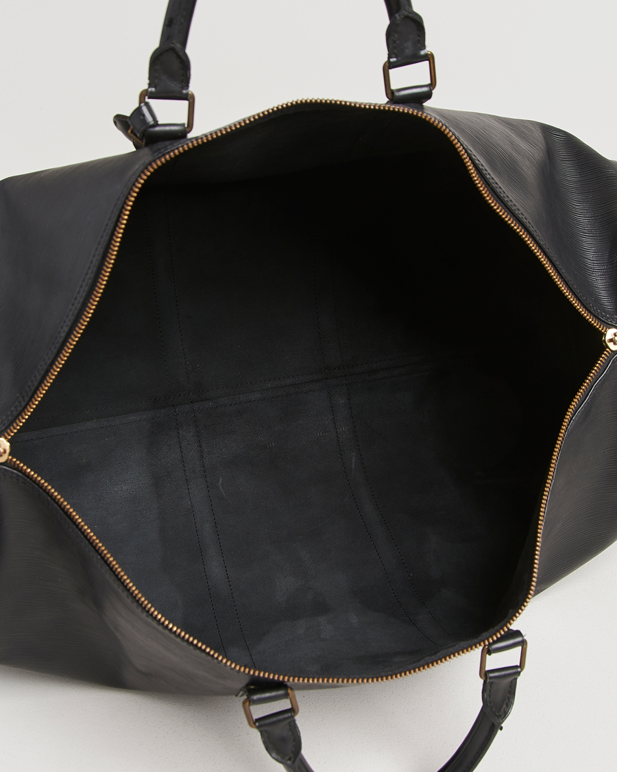 Homme | Louis Vuitton Pre-Owned Keepall 60 Epi Leather Black | Louis Vuitton Pre-Owned | Keepall 60 Epi Leather Black