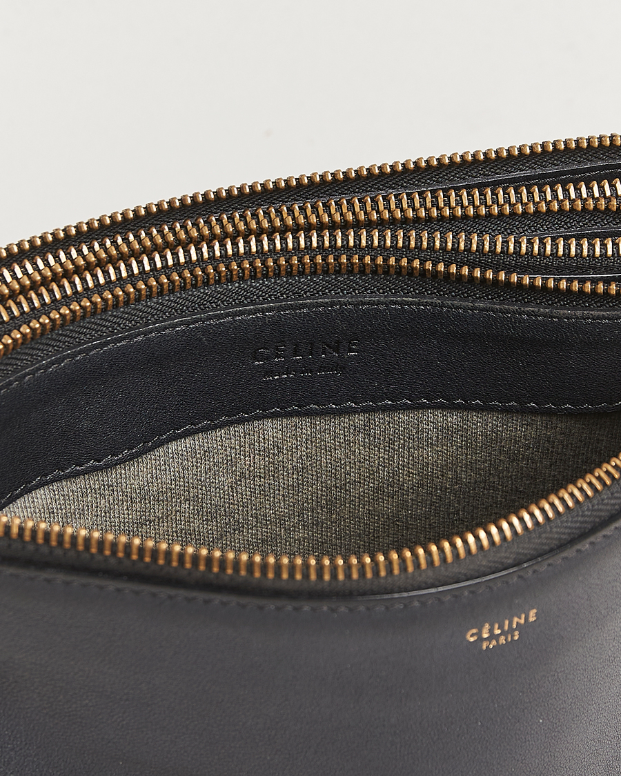 Homme | Celine Pre-Owned Trio Bag Small Leather Black | Celine Pre-Owned | Trio Bag Small Leather Black