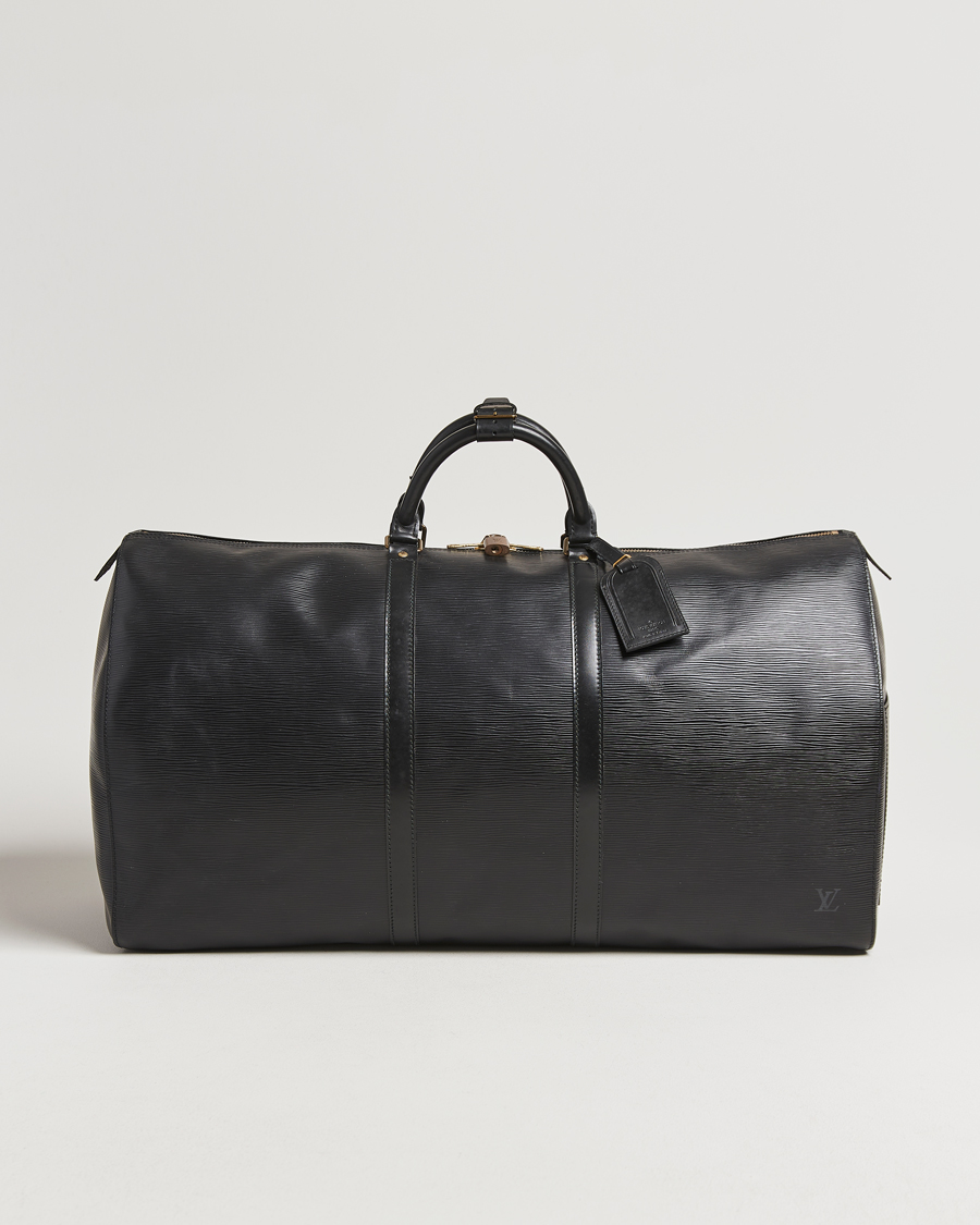 Homme | Louis Vuitton Pre-Owned Keepall 60 Epi Leather Black | Louis Vuitton Pre-Owned | Keepall 60 Epi Leather Black