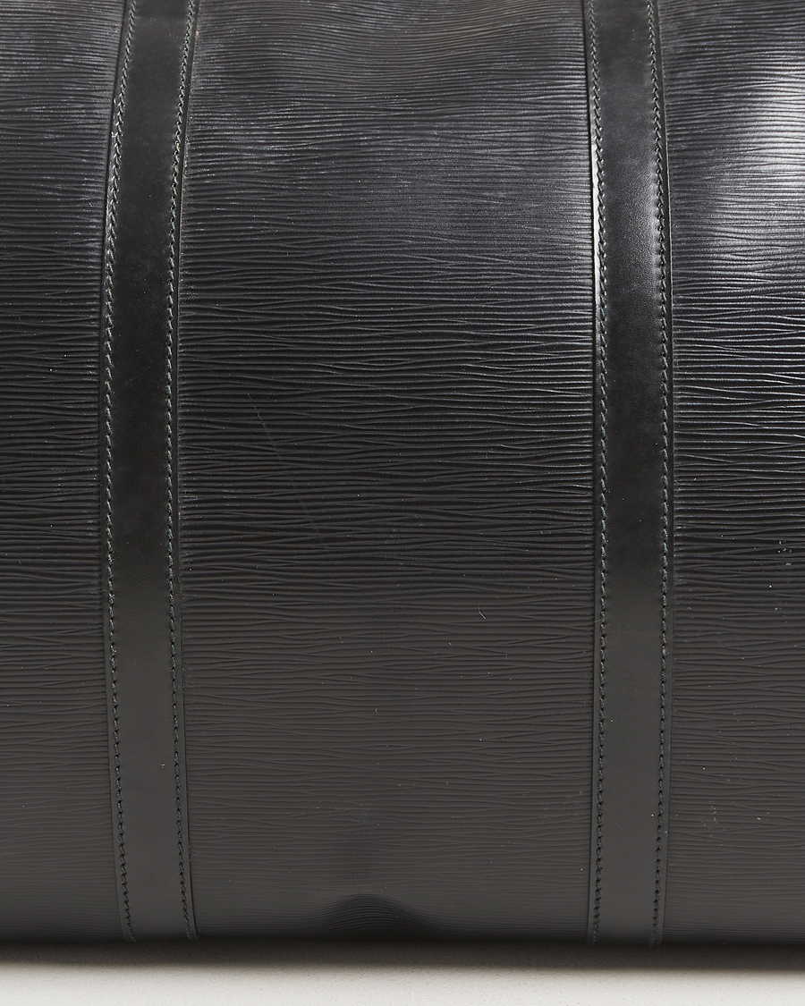 Homme | Louis Vuitton Pre-Owned Keepall 60 Epi Leather Black | Louis Vuitton Pre-Owned | Keepall 60 Epi Leather Black