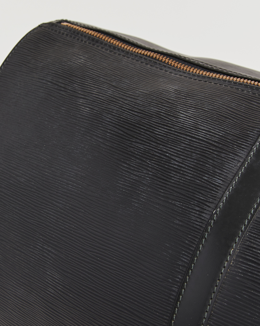 Homme | Louis Vuitton Pre-Owned Keepall 60 Epi Leather Black | Louis Vuitton Pre-Owned | Keepall 60 Epi Leather Black