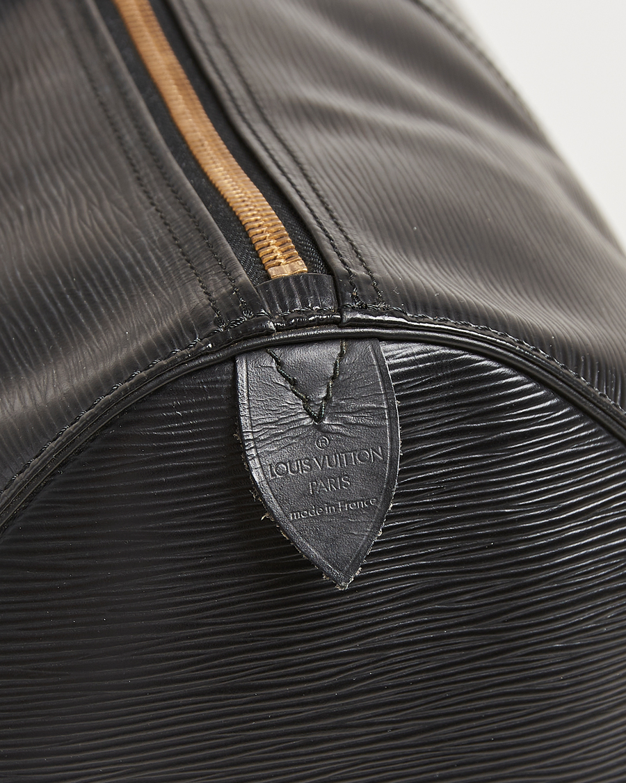Homme | Louis Vuitton Pre-Owned Keepall 60 Epi Leather Black | Louis Vuitton Pre-Owned | Keepall 60 Epi Leather Black