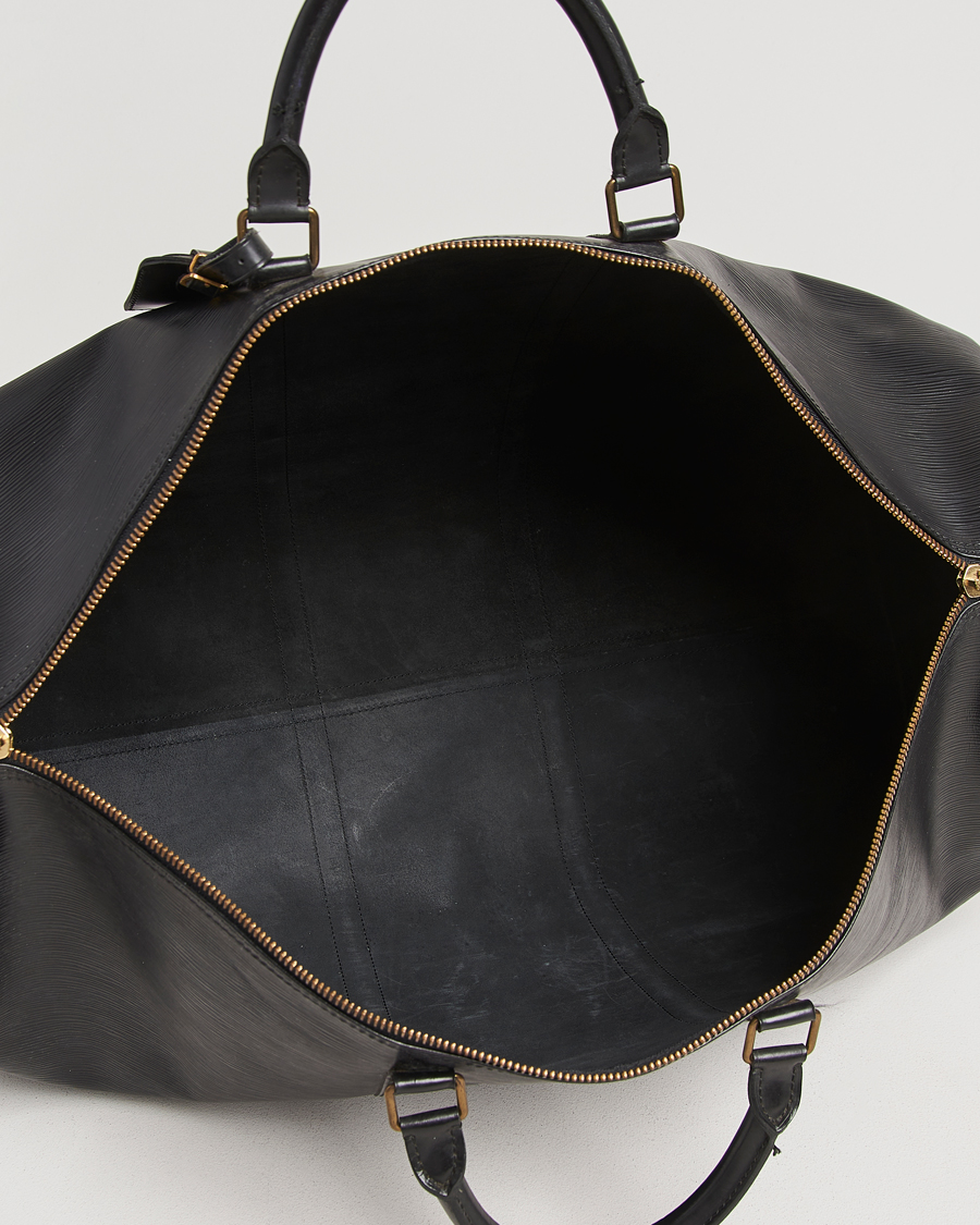 Homme | Louis Vuitton Pre-Owned Keepall 60 Epi Leather Black | Louis Vuitton Pre-Owned | Keepall 60 Epi Leather Black