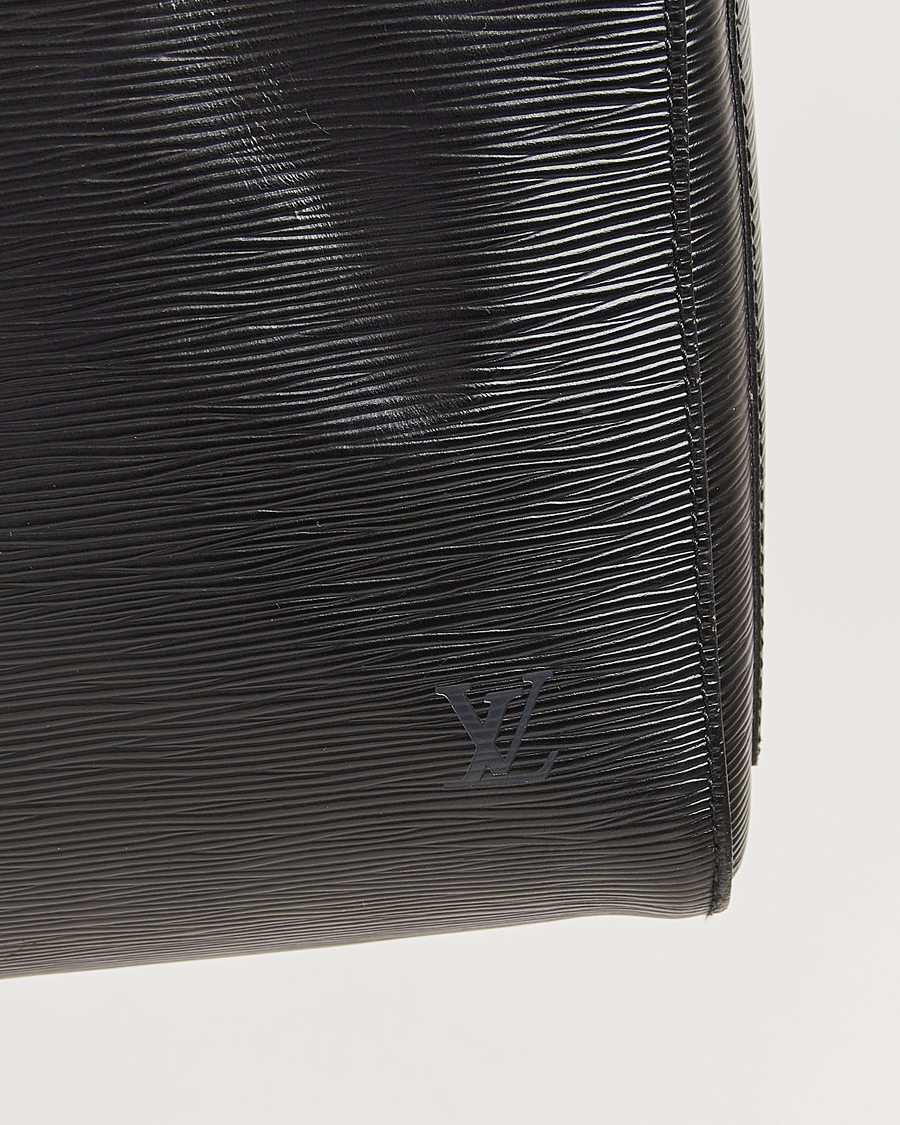Homme | Louis Vuitton Pre-Owned Keepall 55 Epi Leather Black | Louis Vuitton Pre-Owned | Keepall 55 Epi Leather Black