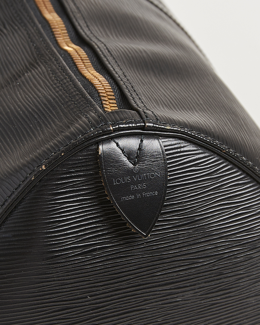 Homme | Louis Vuitton Pre-Owned Keepall 55 Epi Leather Black | Louis Vuitton Pre-Owned | Keepall 55 Epi Leather Black