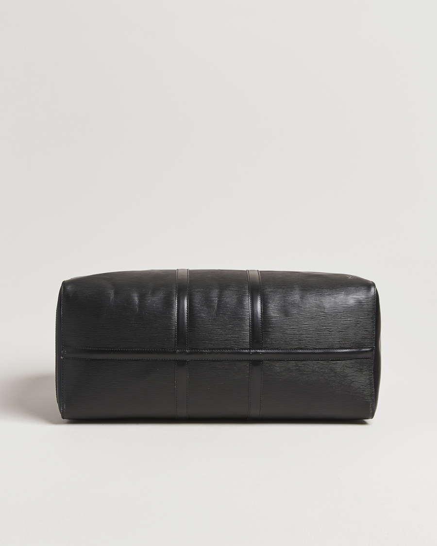 Homme | Louis Vuitton Pre-Owned Keepall 55 Epi Leather Black | Louis Vuitton Pre-Owned | Keepall 55 Epi Leather Black