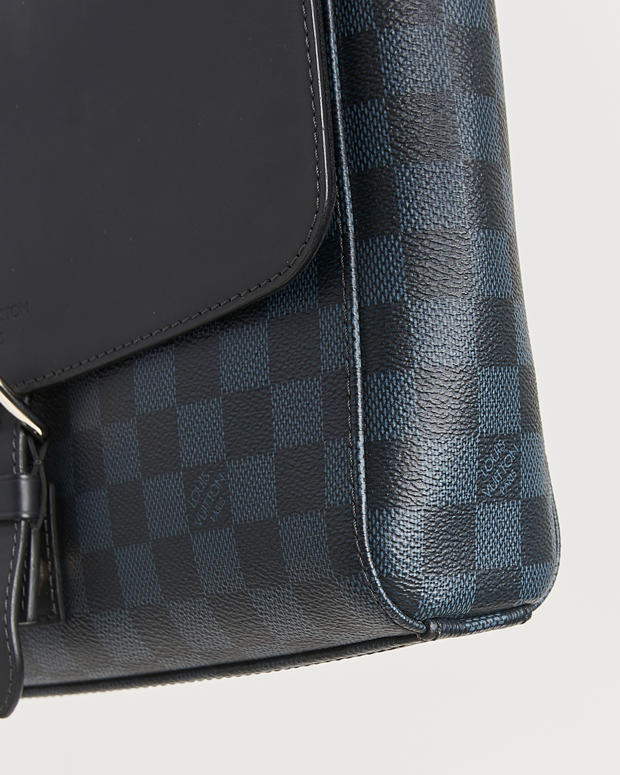 Homme | Pre-Owned & Vintage Bags | Louis Vuitton Pre-Owned | Newport Messenger PM Damier Cobalt